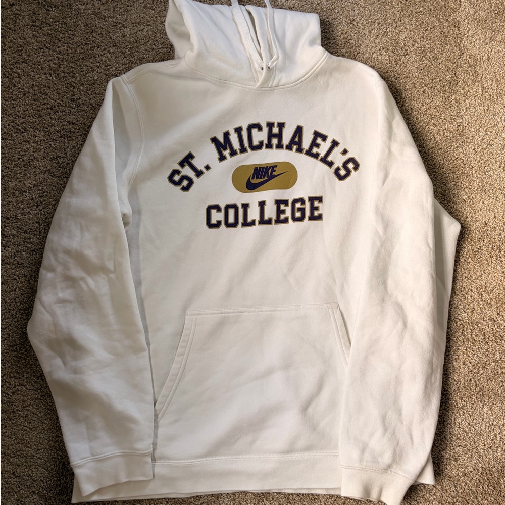 *Donating 5/30* Nike White St. Michael's College Hoodie